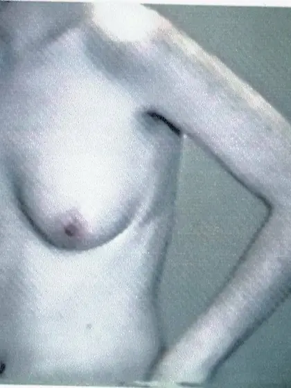 Wendy's saggy redhead tits exposed by husband