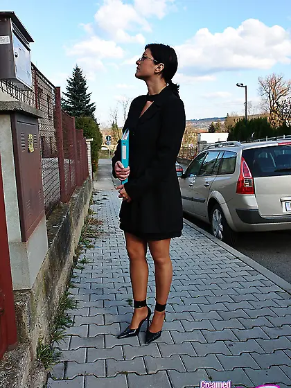 Secretary chick loads cum