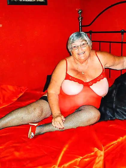 Gorgeous elderly short haired