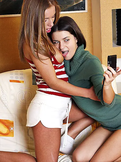 Perfect teenage lezzies playing