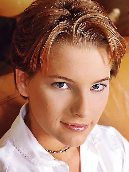 Cute red doll Petra Short bares her plaid skirt and panty stuffi