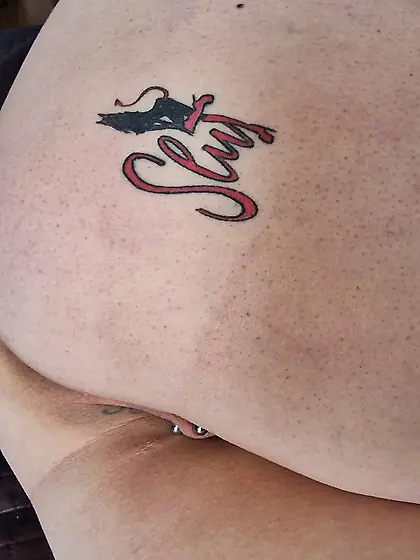 Tattoo and ass