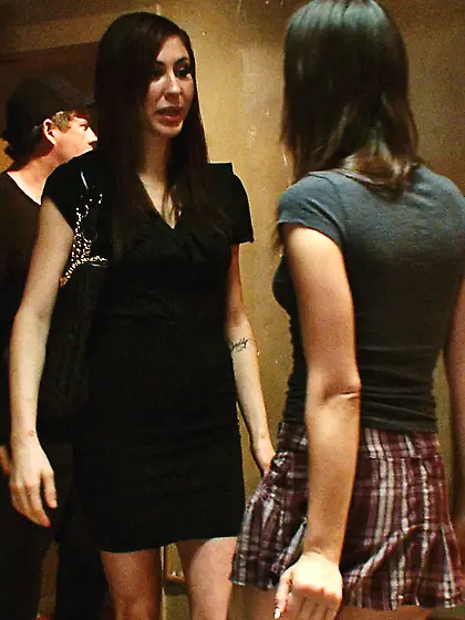 Brunette chick spanked and fucked in cuffs