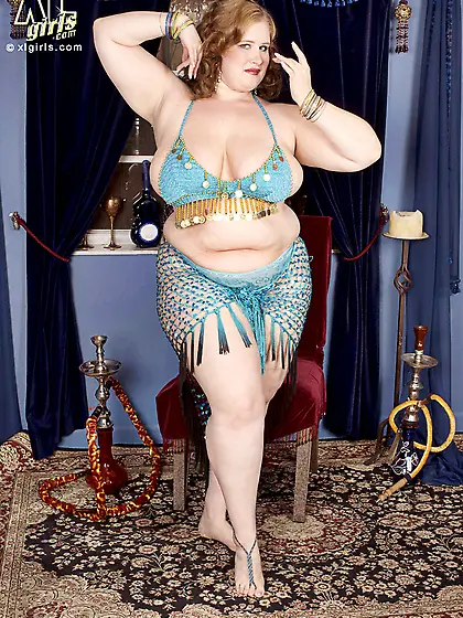 Deep-Cleavaged Bellydancer