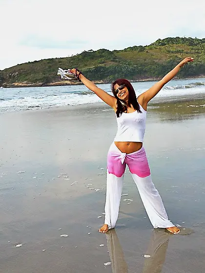 Oily booty brunette MILF gets banged by a well-endowed exotic st