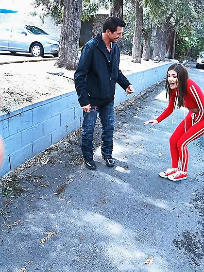 Teen brunette hard fuck