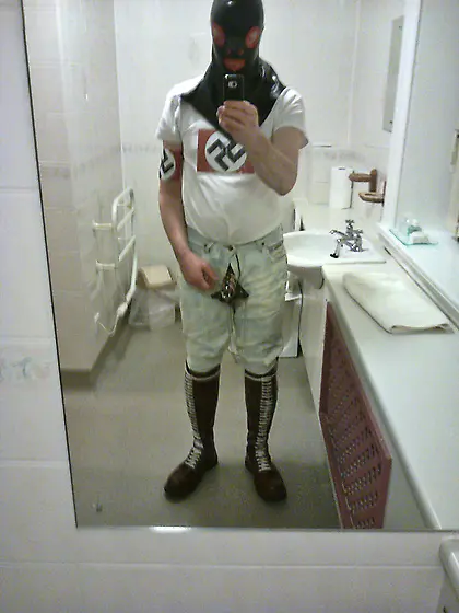 Gay skinhead boots salute sex
