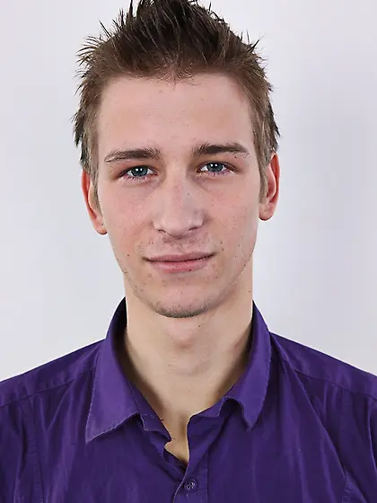 Blonde guy shows off hot body and cock