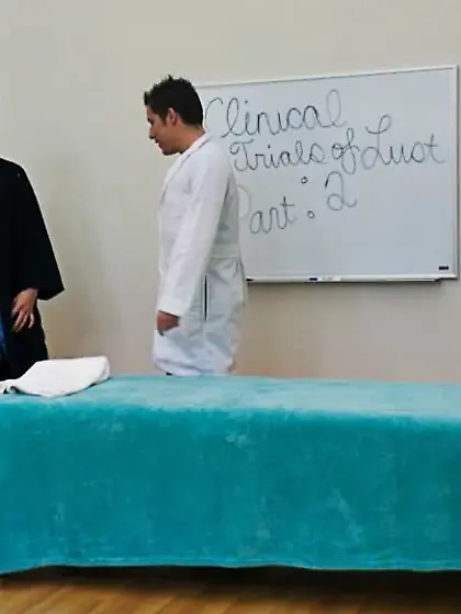 Evans plays naughty doctor