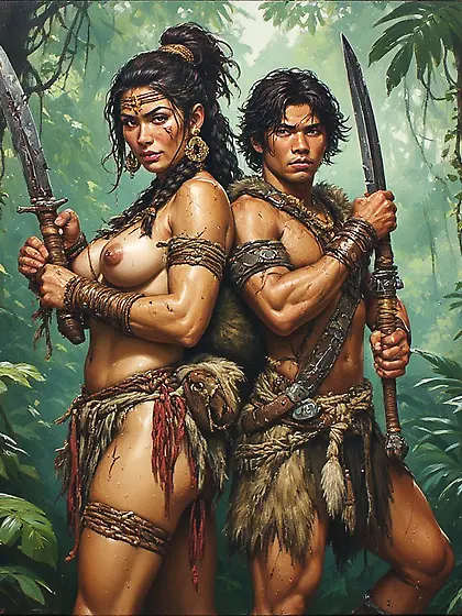 Female Asian Jungle Warrior