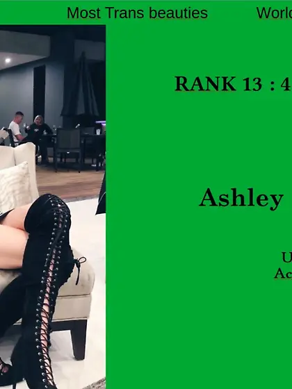 13th World of entertainment category : Ashley RYAN