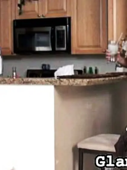 Girl served friends drinks