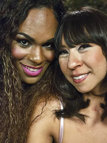 Ebony small tits squirts