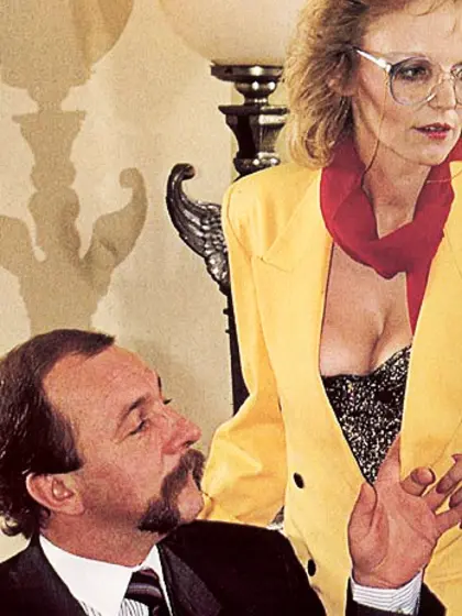 Seventies lady enjoys big