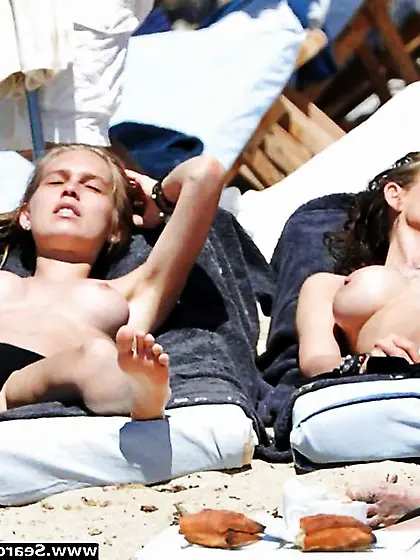 Super-Fucking-Hot Model Katharina Damm Stripped To The Waist At