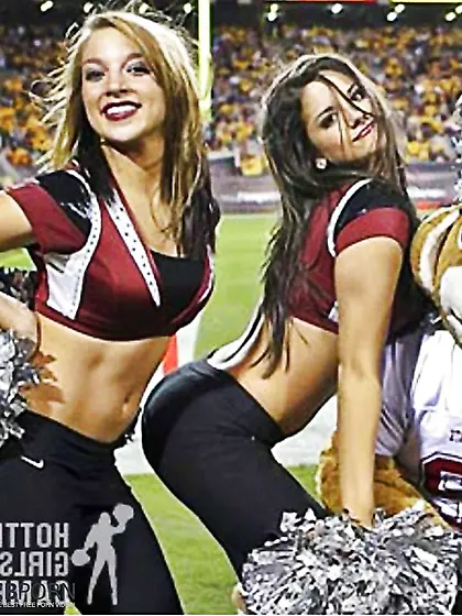 College Cheerleaders make my Prick Firm