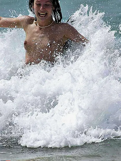 A chick on the beach