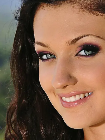 Attractive Aletta Ocean with nice bazookas and tanned body playi