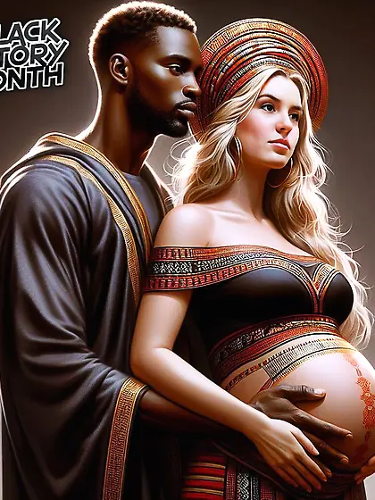 Black Baby on the way - AI