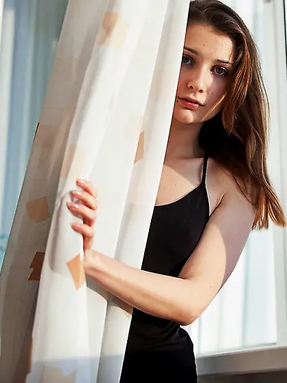 White teen brown hair