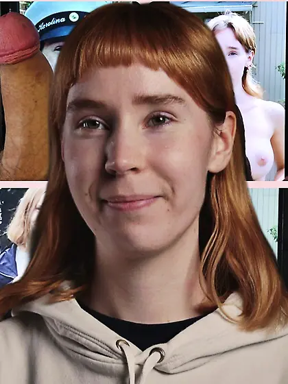 Sexy Karolina Hesoun and cock Desktop Wallpaper