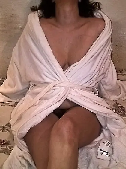 Busty Hairy Wife Teasing On Bed