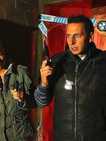 A mysterious house,  four