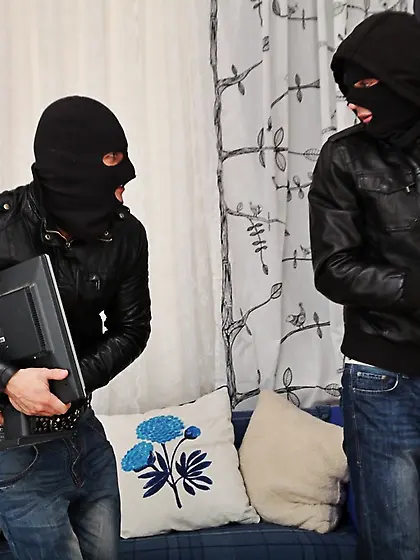 Guys grabs her hair,  strip her naked,  and fuck her hard