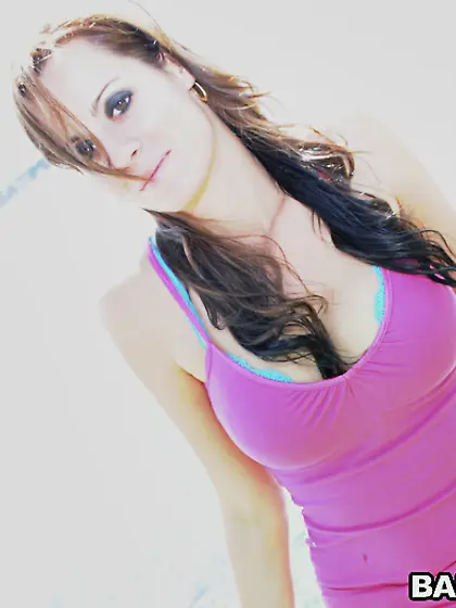 Super hot teenage lady shows her terrific body,  blows her partne