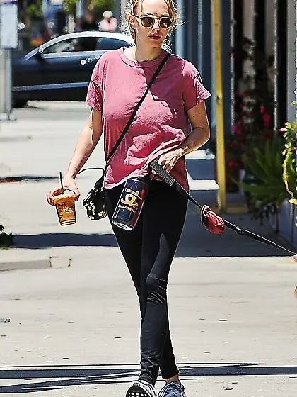 Amanda Seyfried Walking Around And Showing Nipples