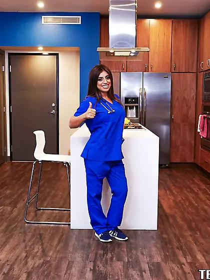 Hot nurse with a nice rack gets her sexual...