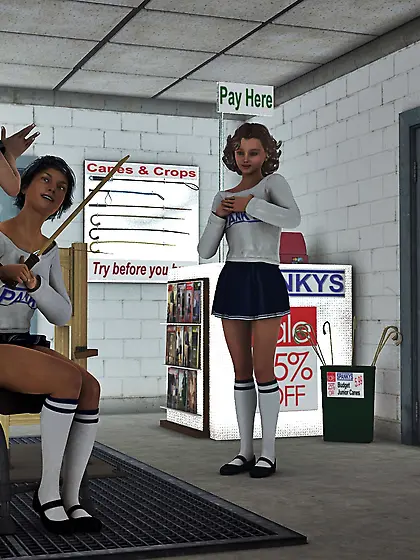 Cute teen gets her little ass paddled