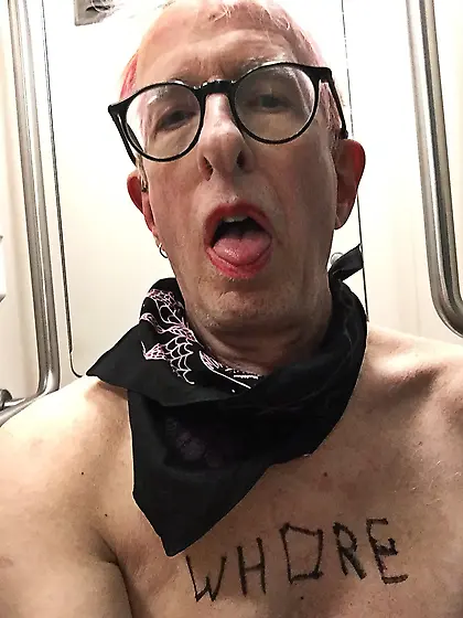 sissy slut whore on the train