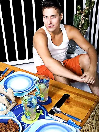 Sumptuous meal gay boys