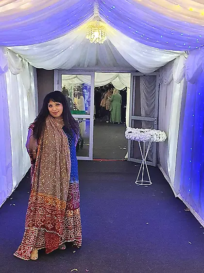 British Wife in Desi Dresses