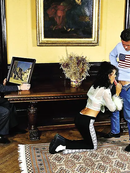 Perfect ass brunette gets fucked rough outdoor