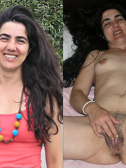 Dressed and undressed amateur milf