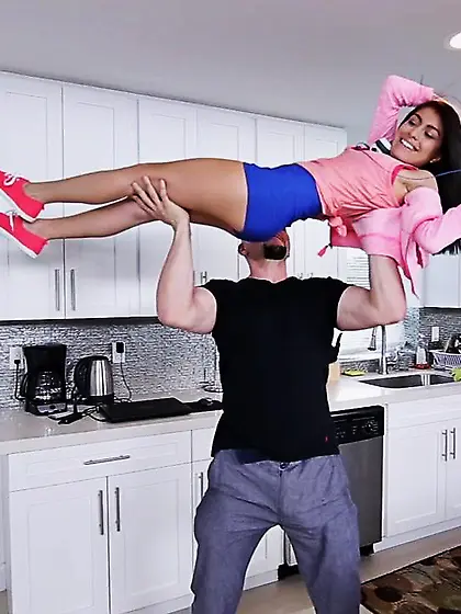 Bald muscular guy petite