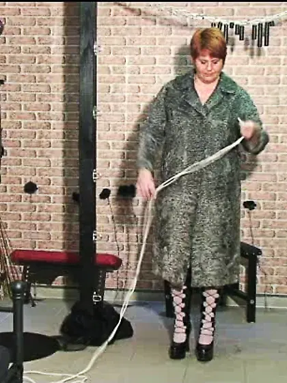 Completely packed with a fur coat