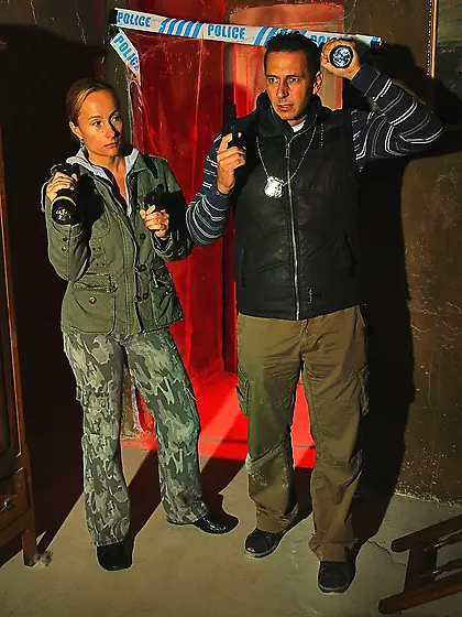 A mysterious house,  four