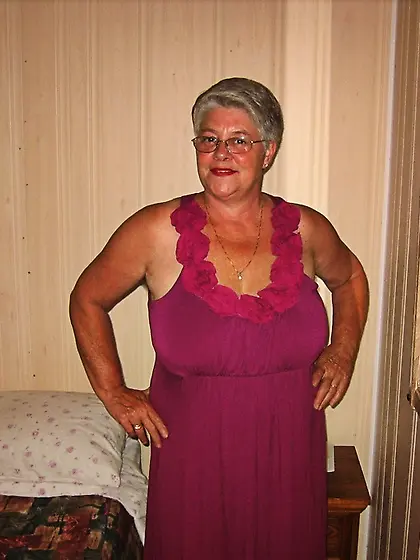 Wonderful elderly blonde short