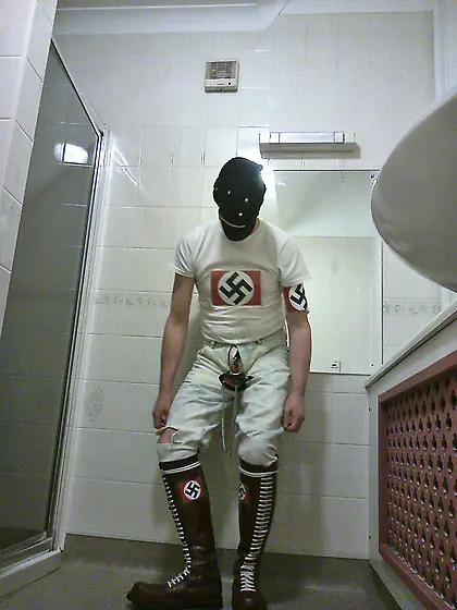 Gay skinhead boots salute sex