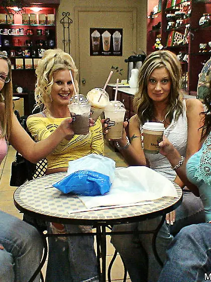 Kristen Cameron and Brianna Ray strip for the camera and toy the