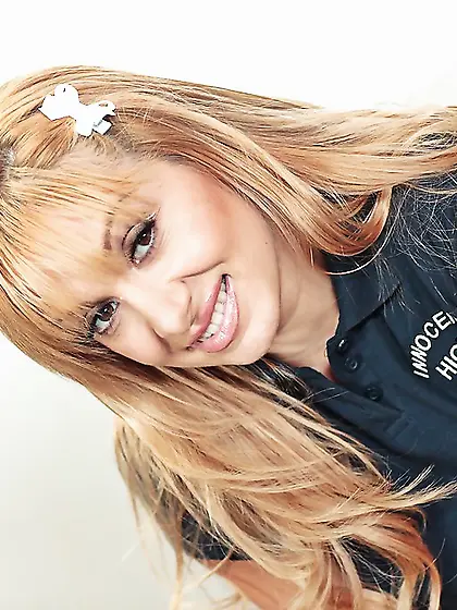 American sexy blonde big tits