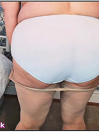 BBW Wife in Alluring Slip Beckons You to Enjoy her Curves