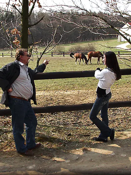 Cute teenie girl pleases