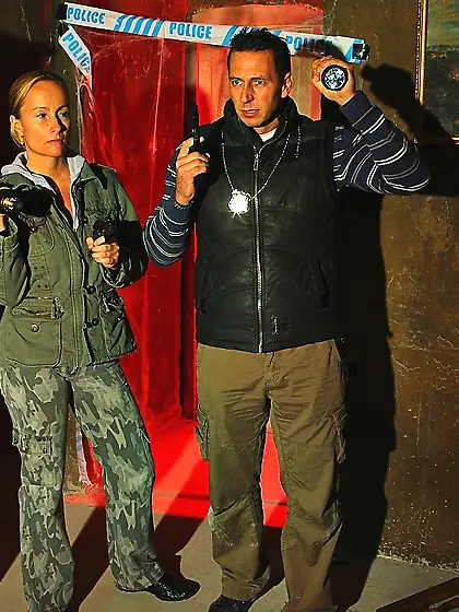 A mysterious house,  four