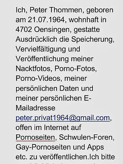 Peter dThommen ie schwule Crossdresser-Sau