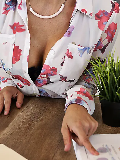 Horny MILF and her hubby share their teen babysitter's cunt