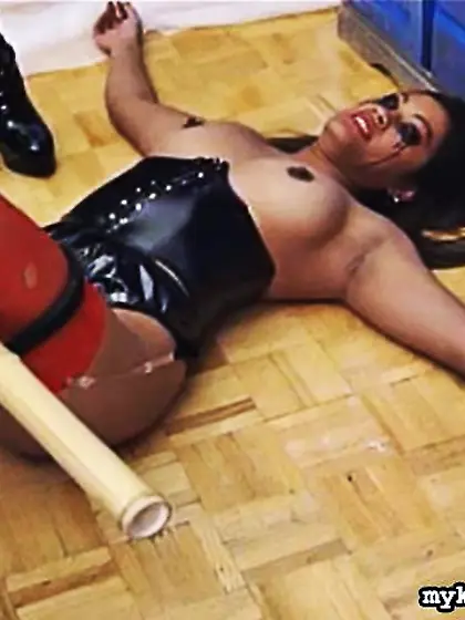 Crazy leather costumes bdsm